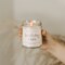 Birthday Cake Candle, Tahitian Vanilla, Powdered Sugar, and Buttered Rum Scented Soy Wax Candle for Home | 9oz Clear Jar, 40 Hour Burn Time, Made in the USA